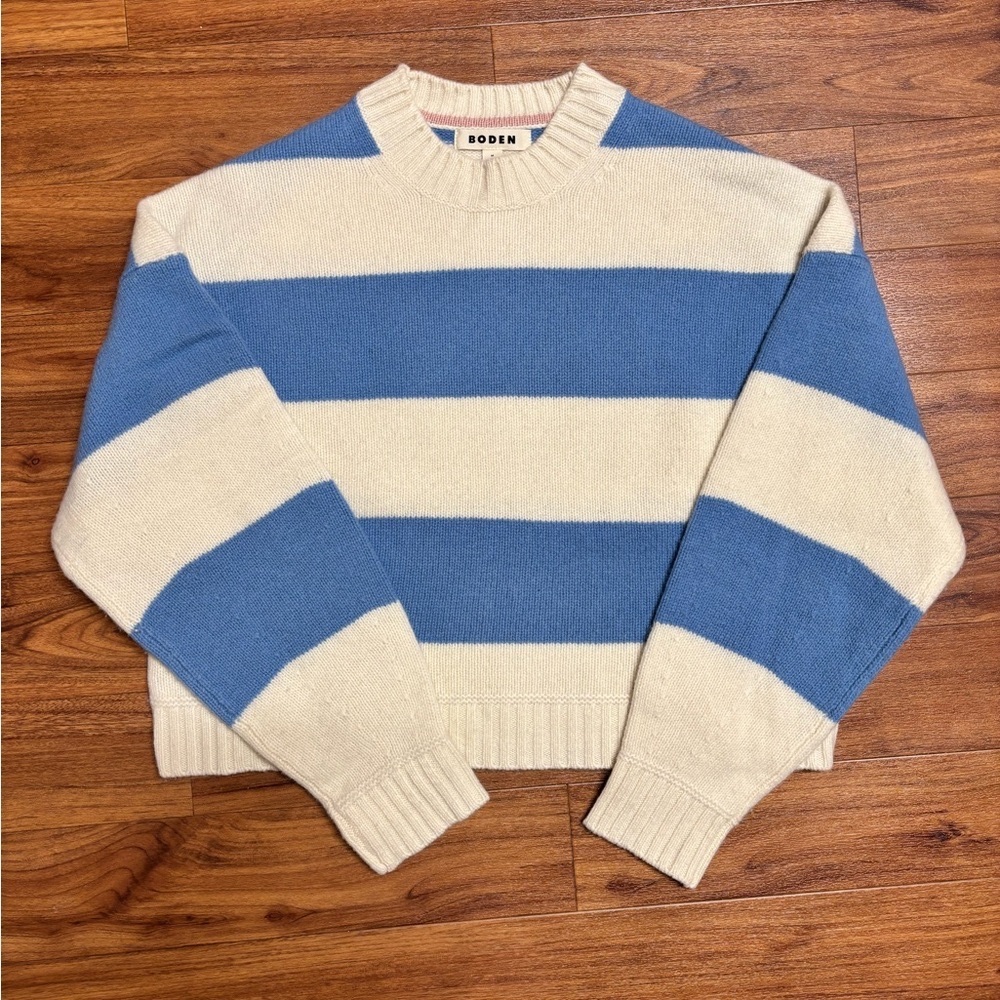 NWOT Boden Brushed Wool Cropped Sweater size Medium